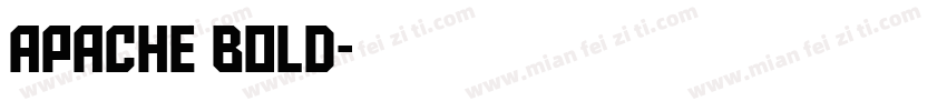 Apache Bold字体转换